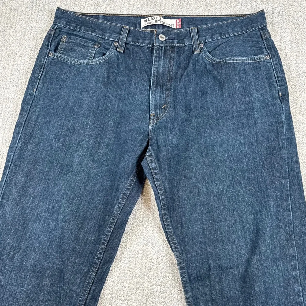 Levi's 559 Mens 36x34 Relaxed Straight Leg Denim Blue Jeans Y2K Baggy
